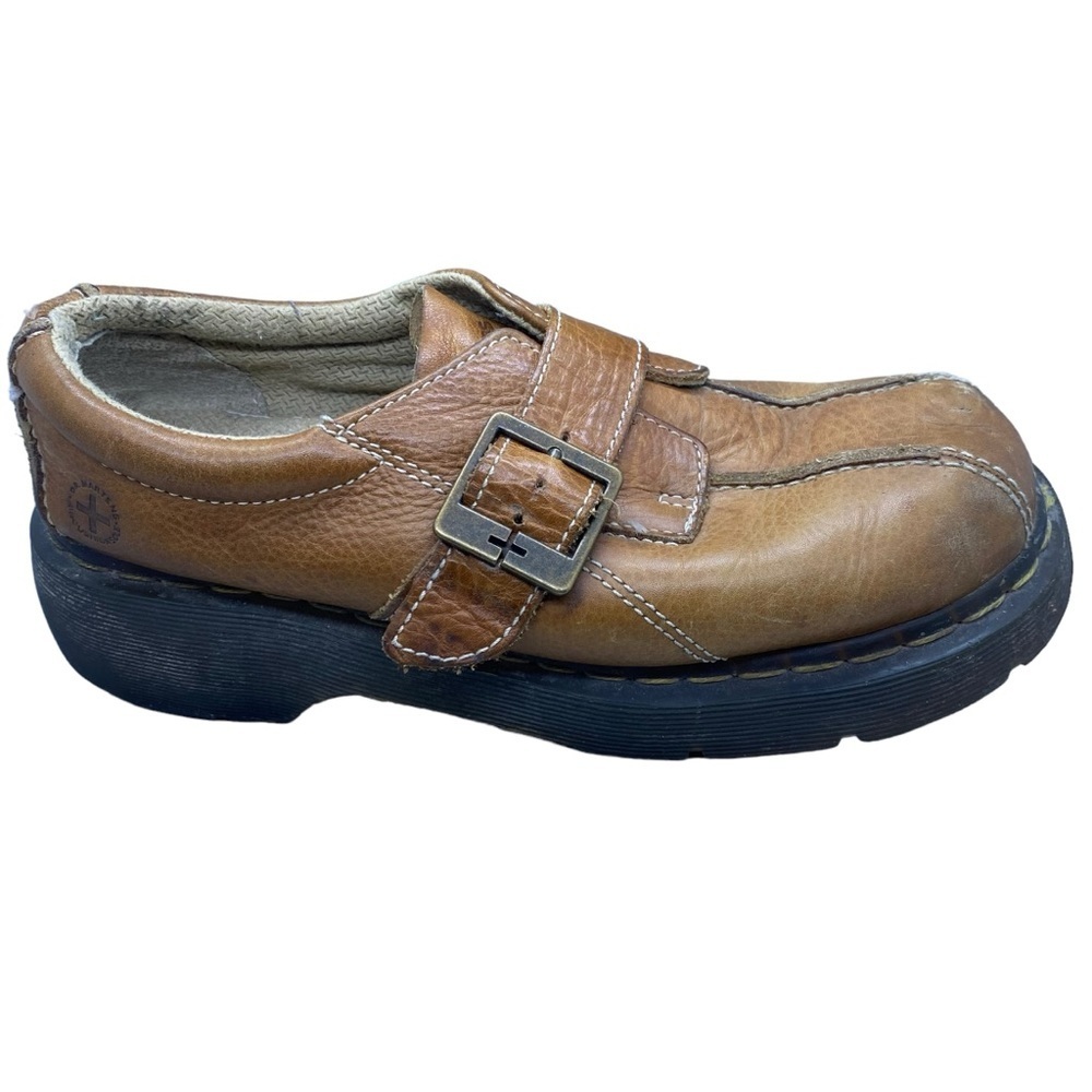 Vintage Doc Dr Martens 12282 Mary Jane Leather Monk Strap Chunky Y2K Shoes 10 L - Picture 6 of 15